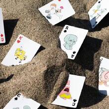 1pc SpongeBob SquarePants The Same Anime Peripheral Playing Cards High Beauty Small Cards Birthday Gift Party Cartoon Cards - Multicolor - View 3