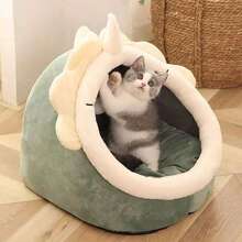 1pc Comfortable & Cute Cat/Small Dog Bed, Suitable For All Seasons - Multicolor - View 3