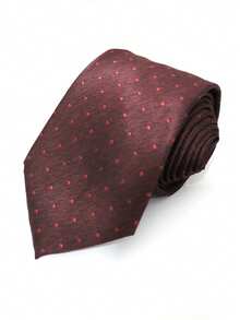 1 条勃艮第花卉手工领带，适合婚礼、商务、休闲、派对、日常和街头服饰