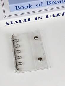 M5 Clear Ring Binder Set, 10pcs Double-Sided Sleeves, Refill Papers, DIY Binder Notebook Set, Seal, Cute Stickers, Otaku Event, Sticker Notebook, Sticker Book, Sticker Bookshelf, Sticker Book Refill, Transparent Sticker Book Binder