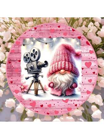 圣诞木制装饰，粉色浪漫氛围，爱永不止息，情人节祝福，适用于家居、厨房、花园、露台、室内外装饰、圣诞室内装饰、家居装饰、房间装饰、情人节礼物、完美的圣诞节和万圣节礼物