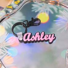 1 Pc Acrylic Name Keychain For Car Key, Name Tags For Men Boys, Custom 3D Printed Keychain , Custom Key Chain, Name Keychain , Custom Key Ring , 3D Printed Name, Custom Name Keychain ,Backpack Tag For Thanksgiving, Christmas Familly Girlfriend Mom Gifts,Delicate Romance, Utilitarian Chic