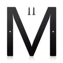 5 Incn Metal Aluminium House Numbers Letters, Black House Address Letters, Outdoor Mailbox Numbers, Modern Metal Address Number Letter For Homes, Apartments, Farms
