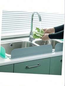 1 قطعة واقي رذاذ لحوض المطبخ ، اكسسوار حوض المطبخ ، واقي رذاذ الحوض ، وسادة ماصة للمياه للحنفية ، لوح حوض قابل للغسل وإعادة الاستخدام ، هدايا لتدشين المنزل