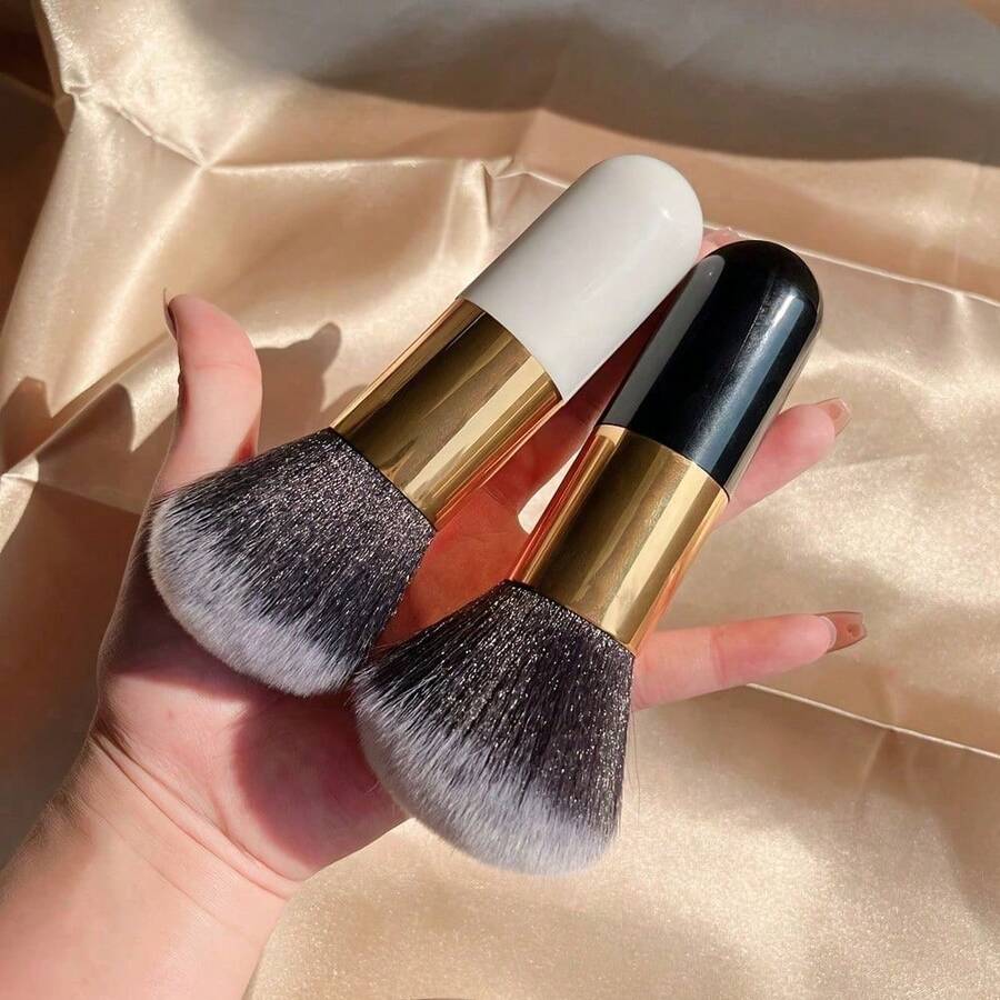 1 hộp phấn phủ dạng bột màu ngẫu nhiên, phấn phủ Honey Brush, cọ trang điểm, dụng cụ trang điểm, thích hợp cho trang điểm nền, cọ và phấn tạo khối bằng nylon mềm, phù hợp với mọi loại da, cọ trang điểm chuyên nghiệp, cán màu đen thời trang, cọ dày, du lịch, đồ dùng cần thiết khi đi du lịch, quà tặng ngày Valentine, giá rẻ, cọ trang điểm du lịch, quà tặng cho phụ nữ, chuyên gia trang điểm, bộ trang điểm chuyên nghiệp hoàn chỉnh. - Nhiều màu - Xem 1