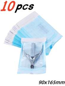 200/100/50个装耐高温美甲工具消毒袋,多种尺寸自封式消毒袋,一次性消毒储存袋,适用于美甲工具、修脚工具、纹身工具、牙科工具、美甲用品、美甲艺术工具。高温消毒后提供长期无菌保护,防止交叉感染。美甲沙龙、纹身工作室、牙科诊所及日常使用必备的消毒耗材。 - 藍白色 - 查看 22
