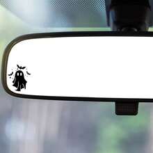 1pc-Ghost Decals, Bat Ghosts, Mini Ghosts, Rearview Mirror Decals, Car Decals, Indoor/Outdoor Vinyl, Mini Decals, Multiple Colors, Halloween Decorative Stickers - A - View 4