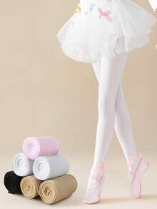 1 szt./3 szt. białe rajstopy do tańca o wysokiej gęstości, antypoślizgowe, odpowiednie dla dzieci w wieku 2-16 lat