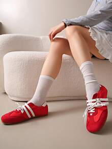 2025 New Summer Soft Bottom Lightweight Breathable Patchwork Ballet Flats Sneakers