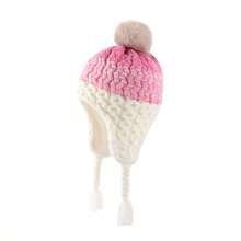 Infant Pom Pom Beanie Kid Winter Hats Toddler Cap Knit Warm Beanies Caps For Baby Boys Girls