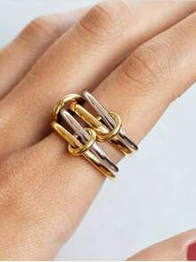 حلقات من الفولاذ المقاوم للصدأ متعددة الطبقات (3-4 طبقات) لا تبهت، متعددة الاستخدامات لمناسبات وأعياد مختلفة