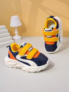 Kids' Chunky Sneakers, Toddler Boys Girls Breathable Running Shoes, Casual Sports Shoes, Infant Baby Mesh Shoes, Spring Autumn New Arrivals - Blue - View 3