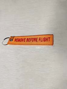 1pc Embroidered Key Chain, Keychain Tag For Removing Keys Before Flight, Suitable For Aviation, Motorcycle, Pilot, Keychain Tag, Handbag, Backpack, Pendant, Accessory, Christmas Gift Ideas Bag Lanyards With Id Holder Car Accessories Bag Charms