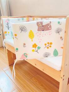 1 件婴儿和儿童床护栏，可拆卸和清洗，防摔防撞床保险杠，适合男孩和女孩的柔软床安全护栏，适合所有季节，节日礼物