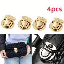 12pcs Bag Buckle Locks, Handwoven Material, Suitable For DIY Projects And Crafting Accessories, DIY Wallet Making