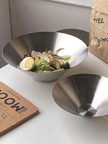 1/2Pcs Stainless Steel Mixing Bowls Decorative Esthetician Bowls For Wedding Christmas Party Baking Prepping Serving Facial Food Salad Fruit Snack Soup Cereal(6.2/8.8 Inch,Silver)