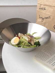 1/2Pcs Stainless Steel Mixing Bowls Decorative Esthetician Bowls For Wedding Christmas Party Baking Prepping Serving Facial Food Salad Fruit Snack Soup Cereal(6.2/8.8 Inch,Silver)