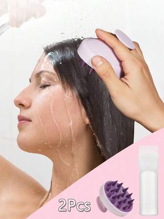 2 st hårfärgsflaskor med kam, schampo och applikator - enkel och exakt applicering av hårfärg, sprayflaska, schampo, flytande flaska, hårfärgsflaska, hårsalong, stylinghårset, schampoflaska, djuprengöring av hårrötter, hårfärgningsverktyg, salongsverktyg, rotkam, applikatorflaska