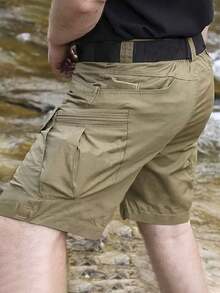 Men's Spring Autumn City Cargo Elastic Pants Trekking Hiking Camping Climbing Running Sports Cycling Work Outdoor Trousers - Màu be - Xem 5