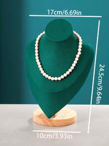 Velvet Portrait Necklace Display Pendant Organizer Jewelry Display Stand Jewelry Mannequin Bust Necklace Pendant Window Display