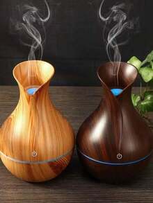 USB 供电静音冷雾加湿器，带舒缓夜灯 - 按钮操作，紧凑桌面设计，适合家庭、办公室、汽车、卧室 - 改善睡眠和空气质量的理想礼物，现代简约风格 - 彩色 - 查看 4