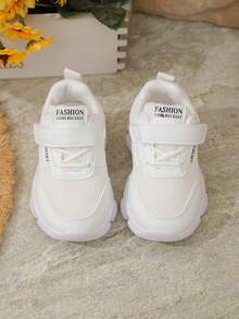 زوج واحد من أحذية الرياضة اليومية للأطفال، أحذية المشي للأطفال الصغار، لون أحادي، مقاوم للروائح الكريهة، شبكة تنفس، قطع من جلد البولي يوريثان، منخفضة الأعلى، خطاف وحلقة، للشارع والمدرسة والابتدائية للأولاد والبنات، أحذية رياضية، خفيفة الوزن، أحذية الجري الخارجية