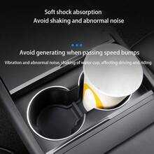 Per Juniper 2025 Tappetino antiscivolo centrale di controllo, tappetino portabicchieri per auto, tappetino portabicchieri, sottobicchiere per bevande