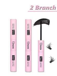 3PCS/1PC Strong Hold 2-In-1 Lash Bond And Seal 5ml+5ml Long Lasting Cluster Eyelash Glue For All Day DIY Lash Extensions - Black - View 6