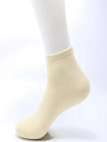 10 perechi de șosete sport pentru femei/cupluri, șosete sport casual cu talie elastică multicoloră, confortabile și versatile, moi și respirabile, potrivite pentru purtare zilnică, cadouri, timp liber, ieșiri, înapoi la școală, manșetă cu nervuri, fără strângere, opțiuni multicolore pentru bărbați și femei - Multicolor - Vizualizare 5