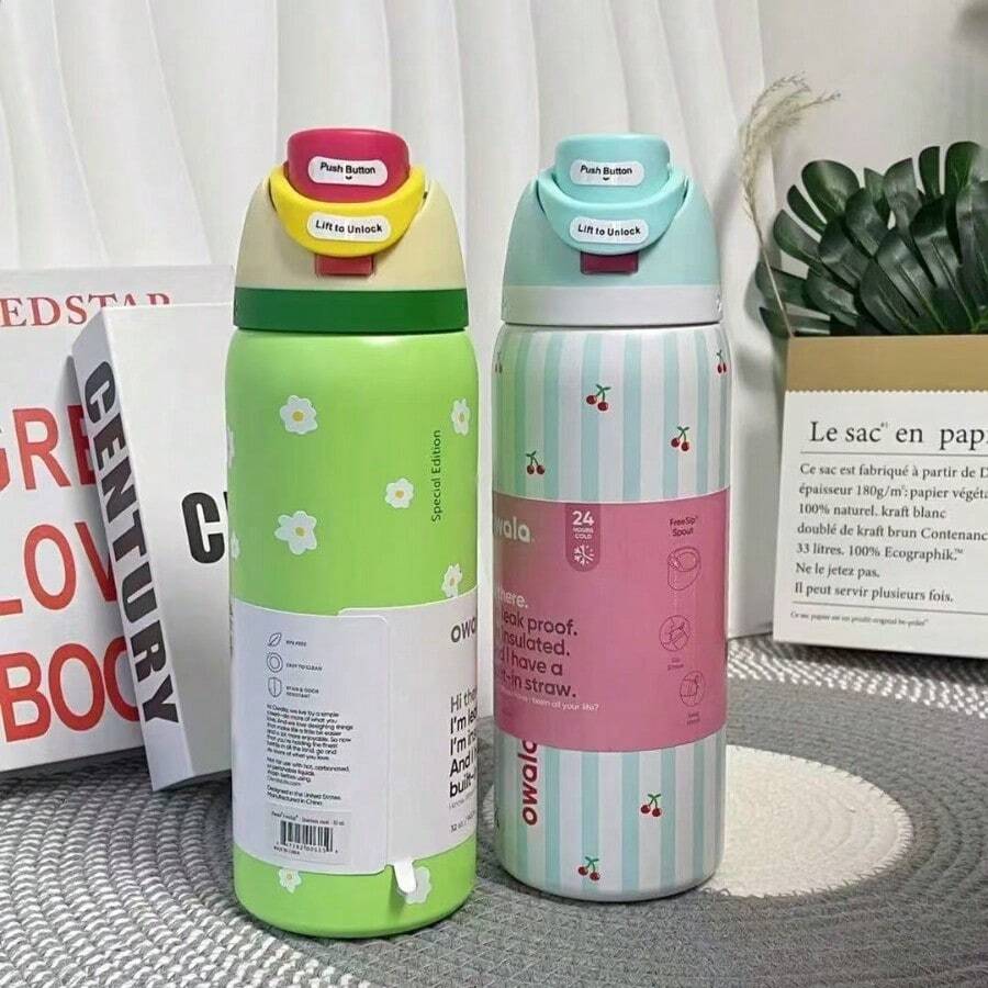 O-Wala 24oz 710ml /32oz 950ml Cup Vacuum Flasks & Thermoses Water Bottle Drinkware Thermo Tumbler Stainless Steel Thermal Mug Cold Hot Coffee - Nhiều màu - Xem 1