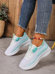 Women's Outdoor Casual Shoes, Anti-Slip, Breathable, Shock-Absorbing Soft Sole, Suitable For Basketball, Tennis, Sports, Students