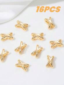 16/160颗，75毫米合金首饰DIY配件。蝴蝶结隔珠。珠子，首饰制作珠子，首饰制作材料，隔珠，手链珠子，手链珠子，吊坠，珠子隔片。生日派对，万圣节，圣诞节装饰，成人手工材料