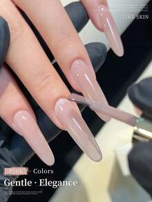 XEIJAYI XEJAYI 15ml Nude Gel Nail Polish, UV LED Soaking Nail Gel, Semi-Permanent, DIY Salon Quality Nail Art Gel - 粉色 - 查看 2