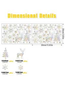 Christmas Window Adsorption Film Christmas Snowman Window Stickers Christmas Glass Window Stickers Winter Christmas Holiday Decorative Stickers
