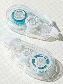 1/4卷 5米高容量胶带，适用于学生手册、办公手册等，双面胶带和办公计划本剪刀，返校季必备 - 無色 - 查看 6