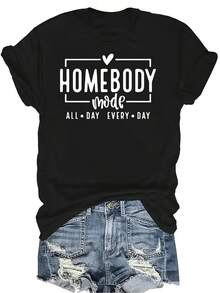 Camiseta unisex de verano casual y transpirable con cuello redondo, manga corta, estilo urbano y versátil, adecuada para adolescentes y adultos - Negro - Ver 1