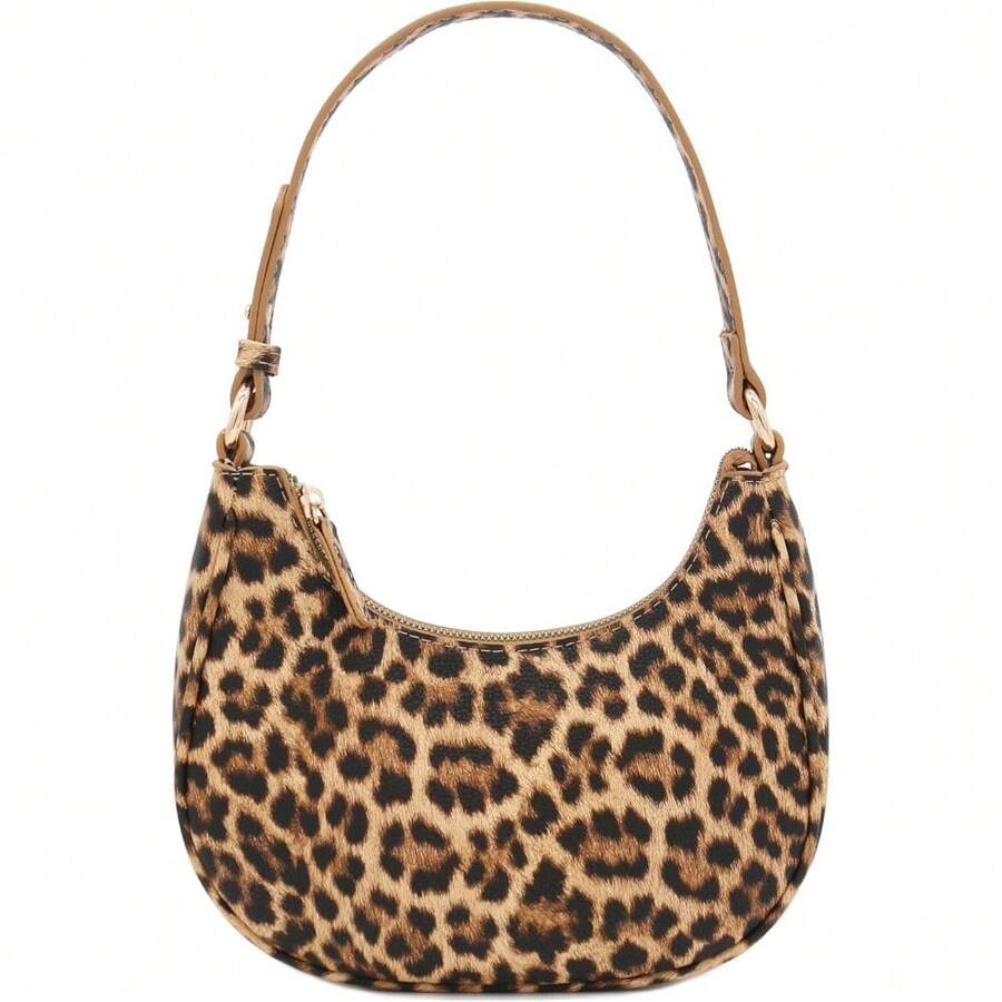 FashionPuzzle Small Crescent Shoulder Bag Underarm Purse - Le007 譚 - 查看 1