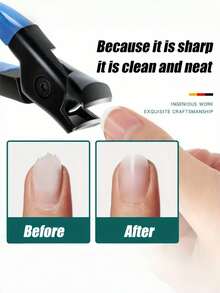 Profesjonalne obcinacze do paznokci u stóp ze stali nierdzewnej, obcinacze do paznokci, narzędzia do paznokci, bardzo duży otwór umożliwiający bezwysiłkowe i oszczędzające pracę przycinanie, niezwykle ostre, trwałe, wodoodporne i antykorozyjne, ergonomiczny, łatwy w uchwycie uchwyt z osłoną ochronną i pilnikiem do paznokci - idealne do grubych, twardych paznokci u stóp - do użytku w domu i w podróży