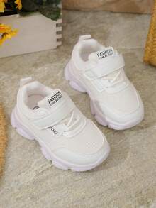 زوج واحد من أحذية الرياضة اليومية للأطفال، أحذية المشي للأطفال الصغار، لون أحادي، مقاوم للروائح الكريهة، شبكة تنفس، قطع من جلد البولي يوريثان، منخفضة الأعلى، خطاف وحلقة، للشارع والمدرسة والابتدائية للأولاد والبنات، أحذية رياضية، خفيفة الوزن، أحذية الجري الخارجية