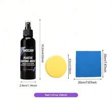 AKSGRP Kit de Spray de Recubrimiento Plástico AKSGRP - Brillo y Protección Máximos - Restaura Superficies Desgastadas - Para Interiores de Automóviles, Motocicletas, Muebles - Aplicación Fácil, Larga Duración