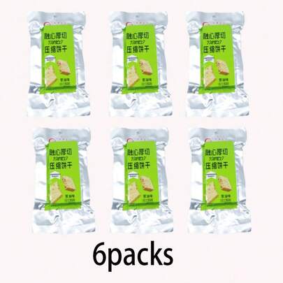 JF JINFENG FOODS 6 Packs Of Thick-Sliced Onion-Flavored Compressed Biscuits, Allowing You To Enjoy An Endless Supply Of Breakfast, Afternoon Tea In One Package. Usually Used For Dinner, Post-Dinner Drinks And Snacks.