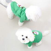 Warm Pet Clothes For Autumn/Winter, Fleece Outerwear For Cats & Dogs, Christmas Pet Hoodie