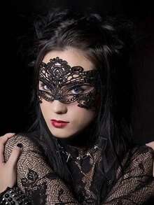 Máscara de encaje sexy para mujer, máscara de fiesta, disfraz de mascarada, accesorios para juegos de roles, utilería para actuaciones, adecuada para uso diario, bailes de máscaras, Halloween, decoraciones para fiestas de Navidad, regalo perfecto para familiares y amigos