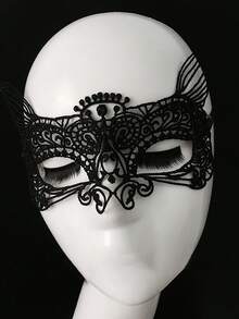 Máscara de encaje sexy para mujer, máscara de fiesta, disfraz de mascarada, accesorios para juegos de roles, utilería para actuaciones, adecuada para uso diario, bailes de máscaras, Halloween, decoraciones para fiestas de Navidad, regalo perfecto para familiares y amigos