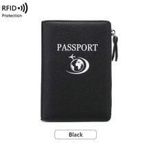 Neuer multifunktionaler RFID Reisepasshalter, Lederoptik Geldbörse, Reisetickethalter, diebstahlsicherer tragbarer Reisepasshalter