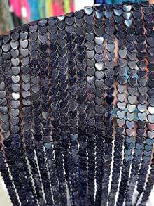 20 piezas de 6x2mm Cuentas de piedra natural con forma de corazón | Cuentas sueltas de ágata, cuarzo, ojo de tigre con forma de corazón plano | Para hacer collares, pulseras, pendientes y joyería DIY