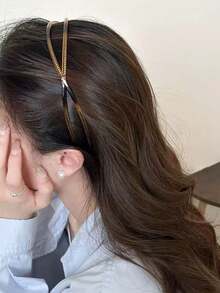 Bộ 3/1 chiếc Băng đô nhựa nhẹ, chống trượt, có răng cưa, màu đen, trắng, vân đồi mồi dành cho nữ, thời trang, đa năng, cao cấp, thanh lịch, đơn giản, tối giản, phù hợp cho sinh hoạt hàng ngày, ngoài trời, bãi biển, tiệc tùng, đi làm, kỳ nghỉ, tạo kiểu tóc, rửa mặt, trang điểm, phụ kiện trang phục, băng đô cho nữ, quà tặng phụ kiện làm đẹp tại nhà, phụ kiện tóc. - Nhiều màu - Xem 4