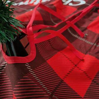 1pc 90cm Plush Christmas Tree Skirt