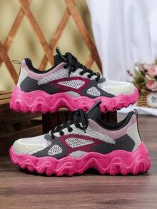 Zapatillas de running multicolor de retazos para hombres, zapatillas de entrenamiento para caminar, zapatos deportivos para gimnasio, ejercicio, zapatos casuales ligeros para trabajo, trotar, exterior