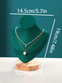 Velvet Portrait Necklace Display Pendant Organizer Jewelry Display Stand Jewelry Mannequin Bust Necklace Pendant Window Display